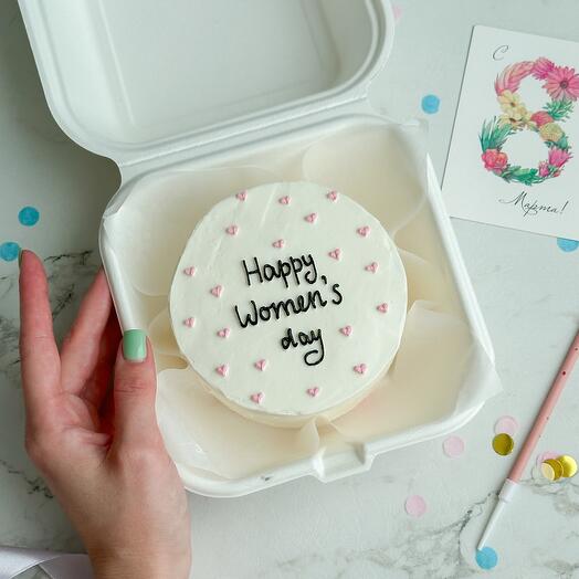 Бенто 8 марта с надписью и сердечками Happy Women s day