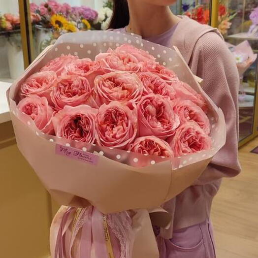 Букет из роз Pink 21 шт