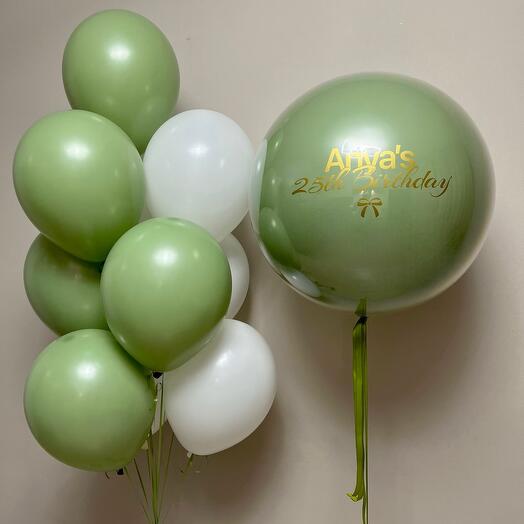 Воздушные шары на день рождения с именем 💚