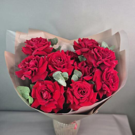 Букет с красной французской розой