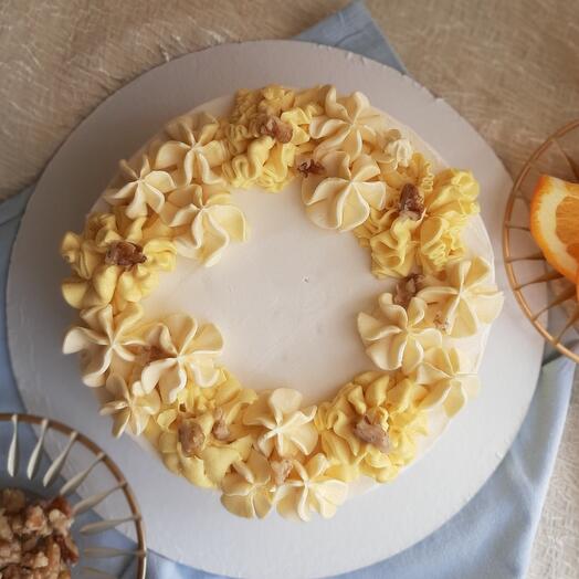 Пп торт Морковный с апельсином и грецкими орешками