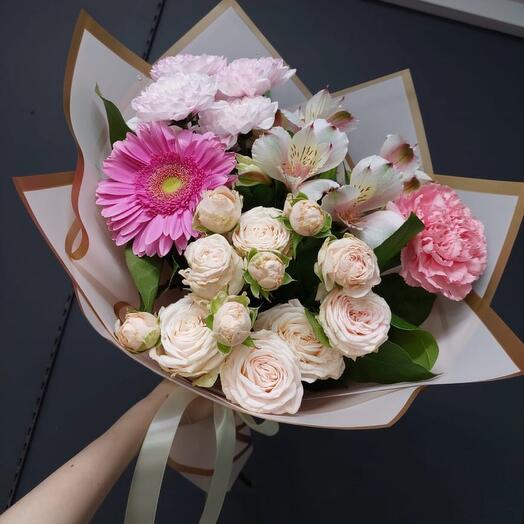 A composite bouquet is a compliment