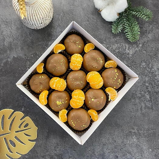 Chocolate covered tangerines