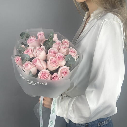 21 Pink Roses Bouquet