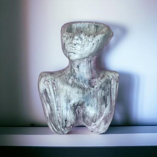 Ваза для сухоцветов из гипса