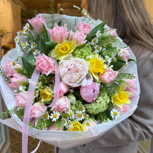 Tulip   Peony Spring Bouquet