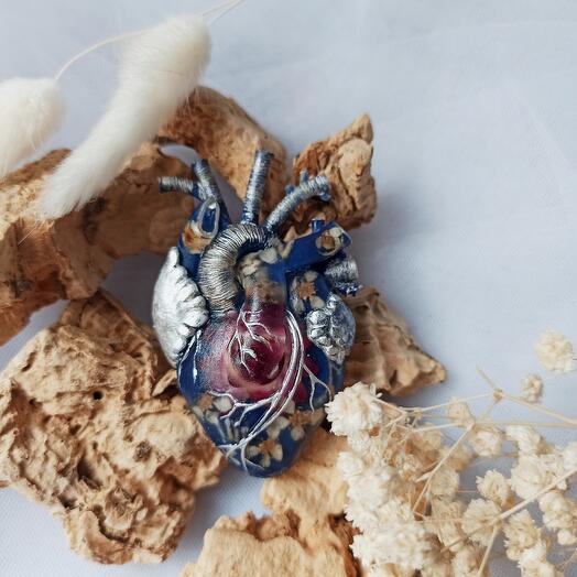 Брошка-шпилька"серце"