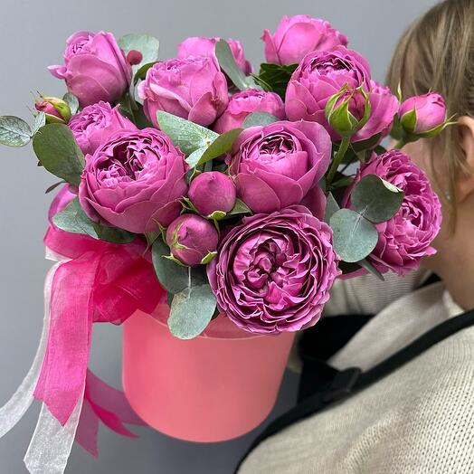 «Розовый облачок» из пионовидных роз Misti Bubbles