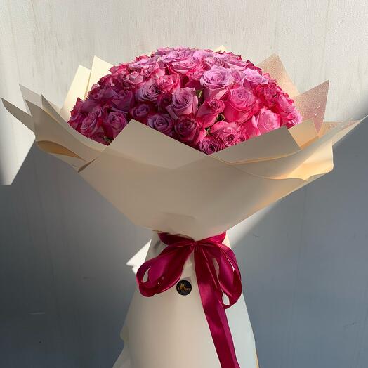 Luxury Medium Purple Rose Bouquet