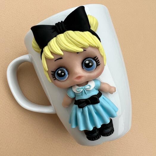Mug with doll LOL