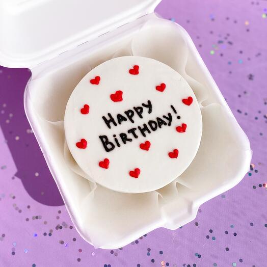 Бенто торт «Happy birthday» на день рождения