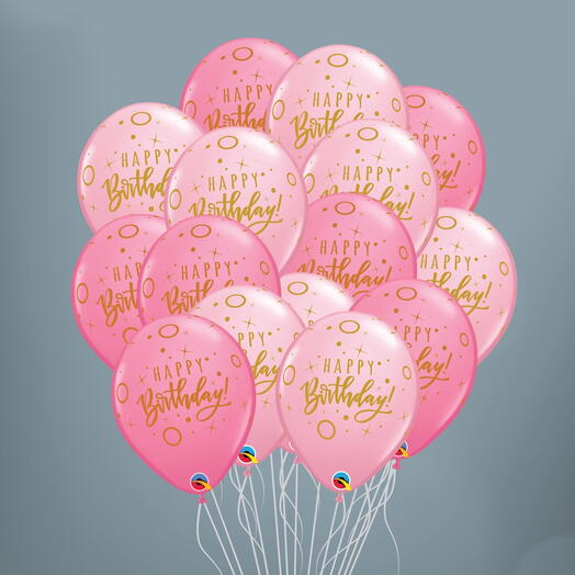 15 Happy Birthday  Balloons  set