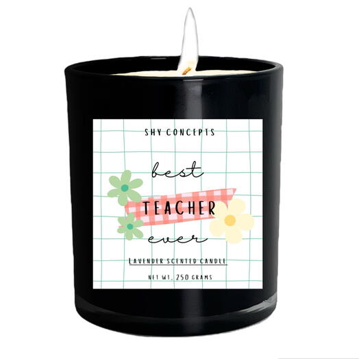 Teachers Day Candle - Customizable Teachers day Gift