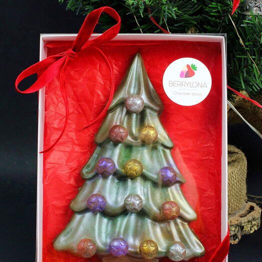 Dubai chocolate in Christmas tree