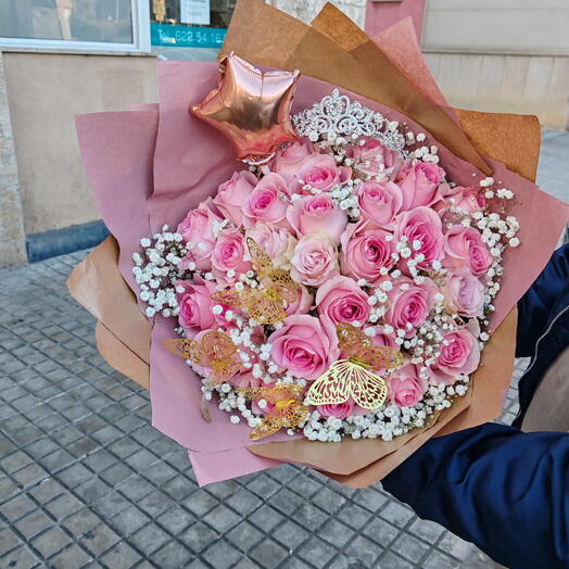 29 rosas rosadas