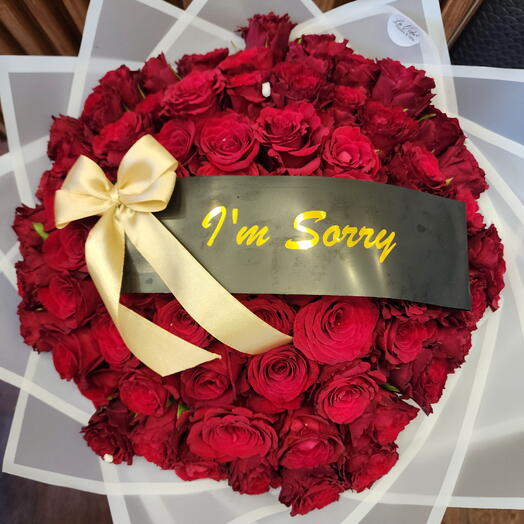 I m Sorry 50 Red Rose Bouquet