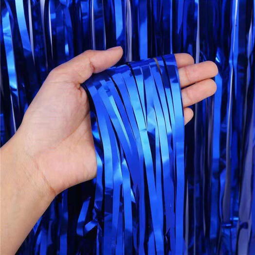 Дождик шторка синяя. Rain curtains blue