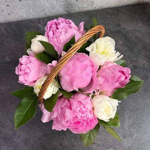 Peony Basket