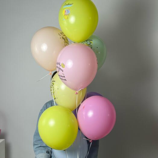 Набор воздушных шаров «С Днем Рождения» 7шт
