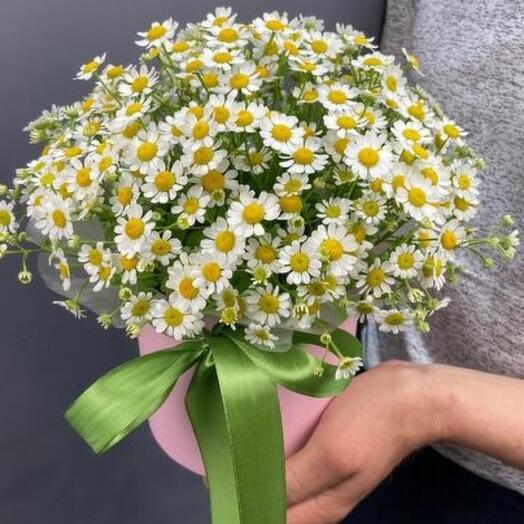 🌼Ромашки в шляпной коробке