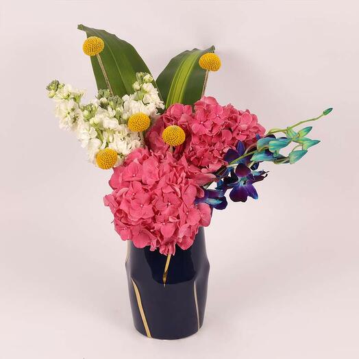 Glad Flowers in Vase