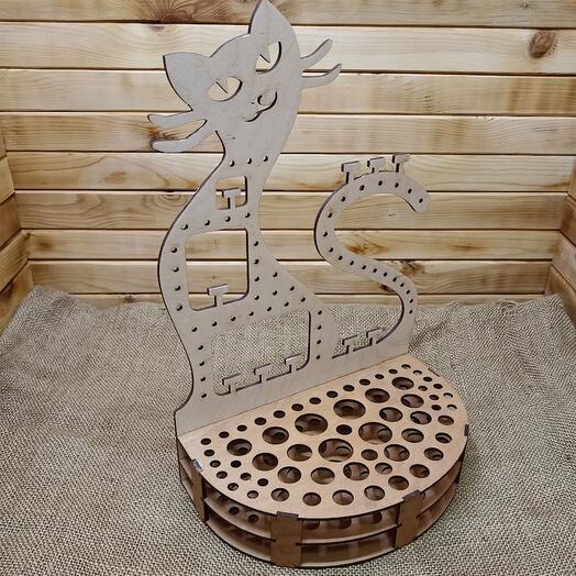 Держатель для украшений с подставкой для косметики