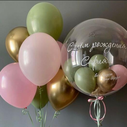 Воздушные шары с гелием в фонтане 61