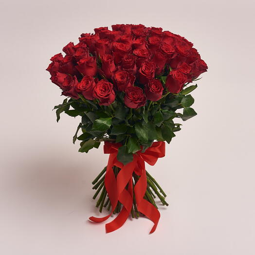 51 Red Roses Bunch