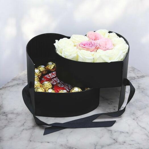 Loving Heart Choco Rose Box