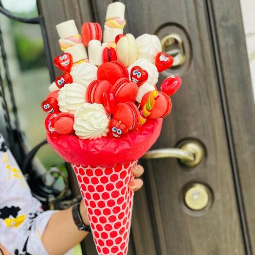 Doces no cone do gelado