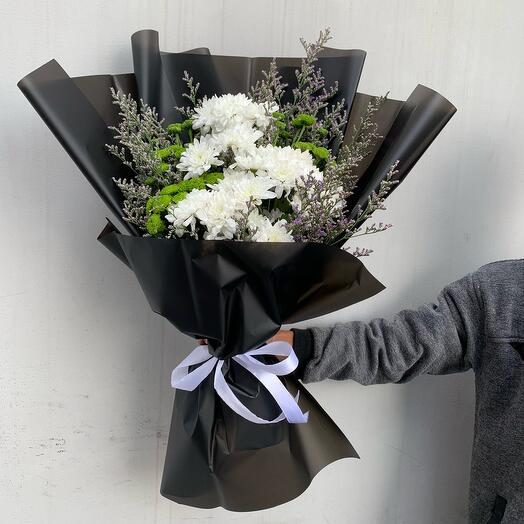 Black and White Flower Bouquet