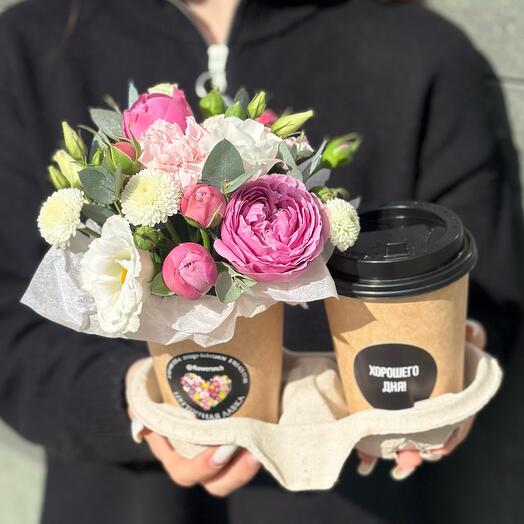 Aromatic coffee with a gorgeous composition