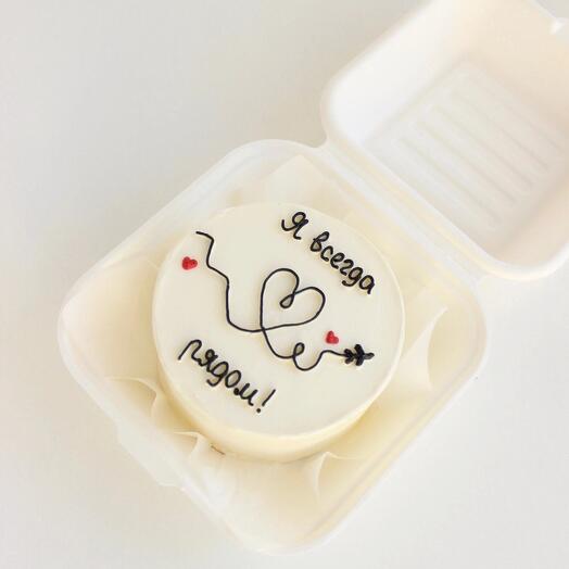Bento cake "I'm always here!" plane to friend to friend to girlfriend to boyfriend to wife to husband