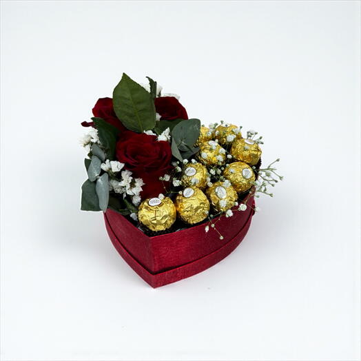 Corazon rosas y ferreros