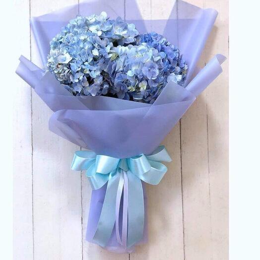 Blue Hydrangea bouquet