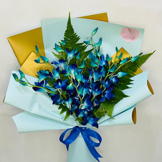 Feeling Blue: Orchids Bouquet