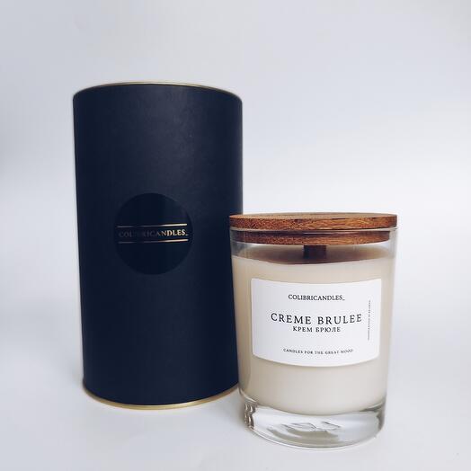 Ароматическая свеча Lux 250 ml с ароматом Крем брюле