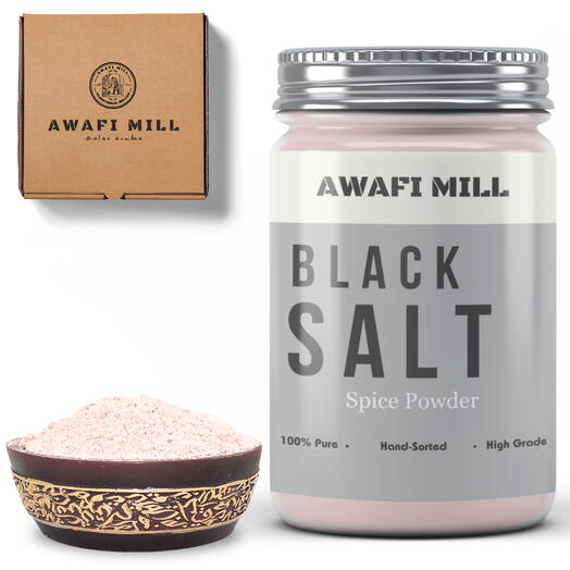 AWAFI MILL Himalayan Black Salt | Kala Namak Powder - Bottle of 100 Gram