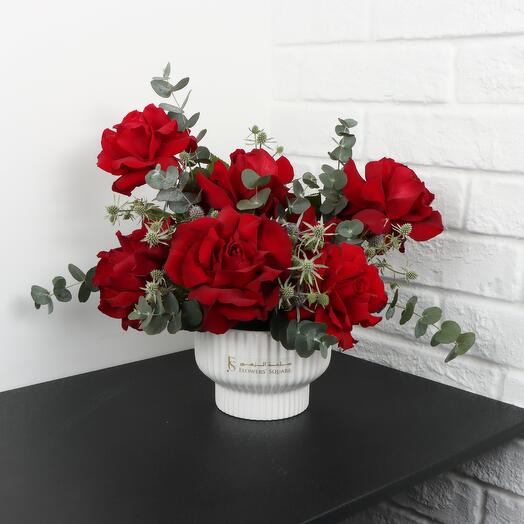 Red Rose Mini Vase