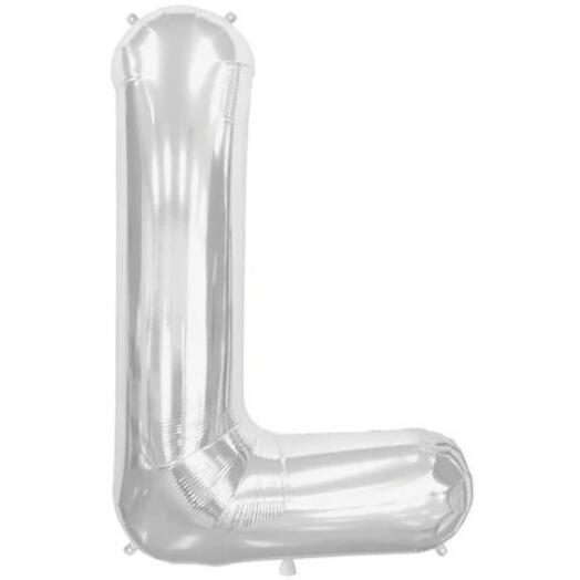 Letter L Silver Foil Balloon