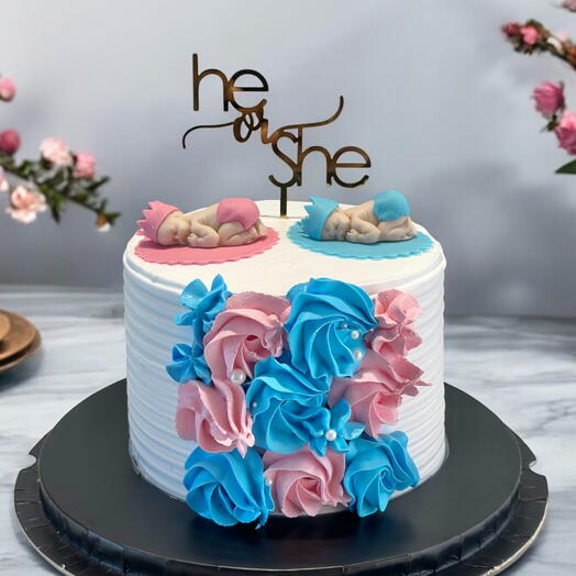 Gender Reveal Cake