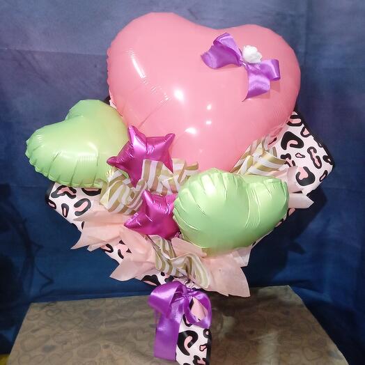 Букет из фольгированных шаров