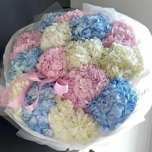 Микс из гортензий