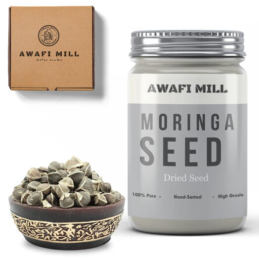 AWAFI MILL Moringa Seeds | Drumstick Tree - Bottle of 100 Gram