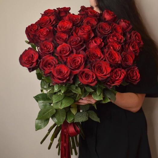 Букет для мамы из 35 метровых роз