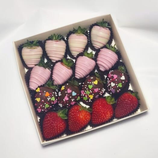 Клубника в шоколаде Сердечки 5