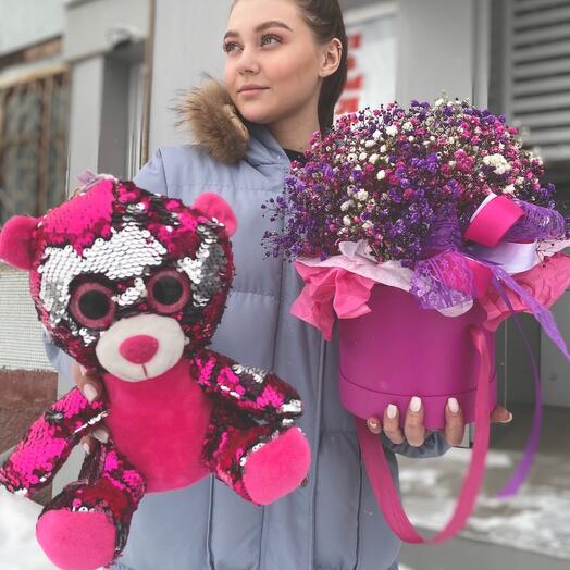 Цветы в коробке