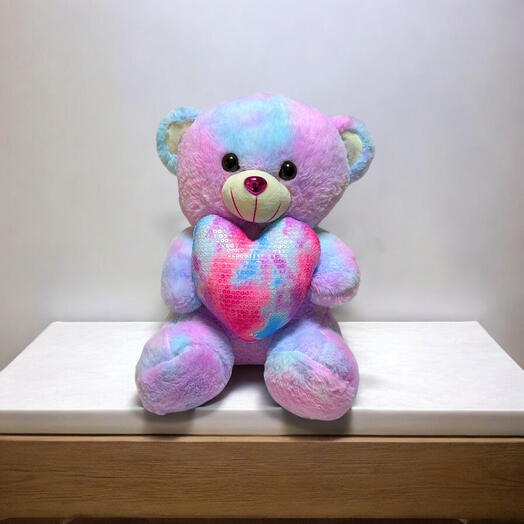 Rainbow teddy bear