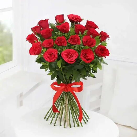 21 Red Roses Bunch