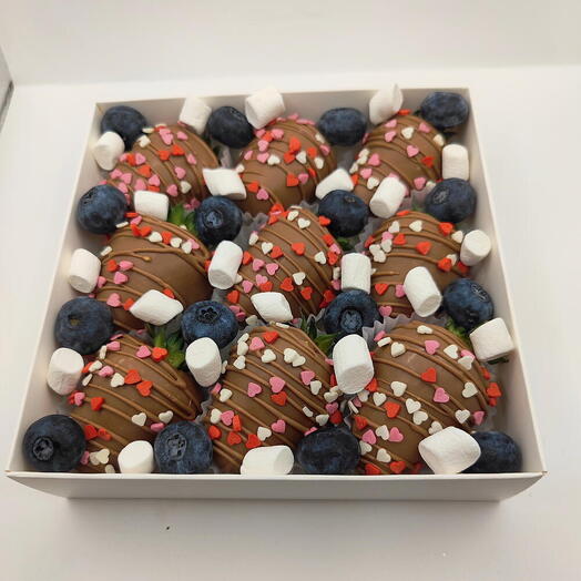 Tatti Strawberry | Klubnika v shokolade, cvety i bukety